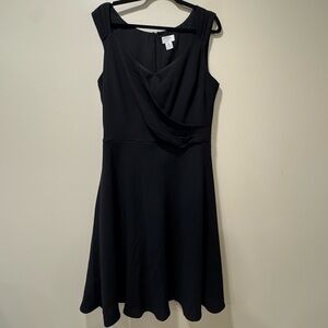 LOFT Black Sleeveless Mini Dress